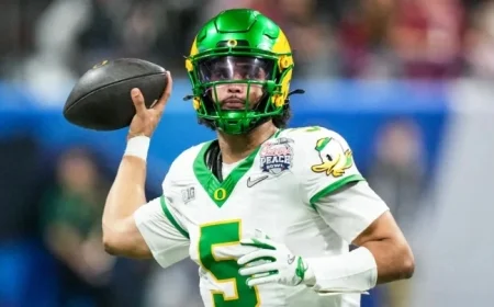 Oregon QB Dante Moore Opts to Stay in College, Skips NFL Draft