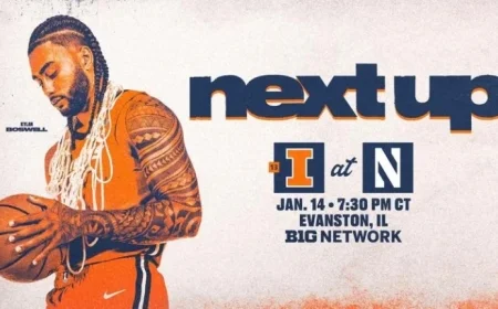 13th-Ranked Illini Face Northwestern Wednesday – University of Illinois Athletics