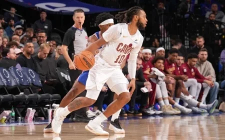 Cavs’ Garland and Merrill Leave Game Against 76ers Due to Foot Injuries