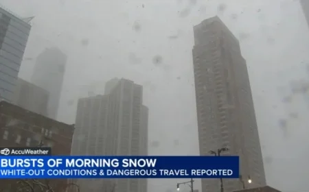 Chicago Snowstorm Hits: Winter Storm Warning Issued for NW Indiana
