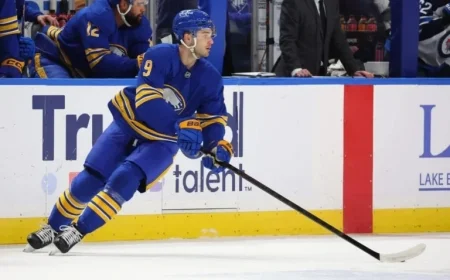 Josh Norris Exits Sabres vs. Flyers Game Due to Upper-Body Injury