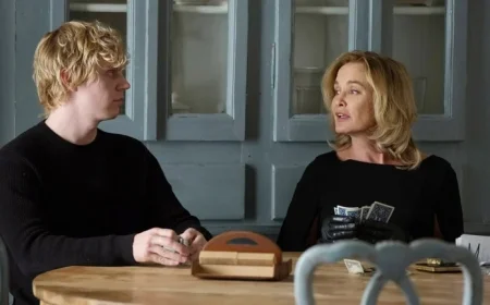 Evan Peters Discusses AHS Season 13 Cast, Reacts to Jessica Lange’s Return