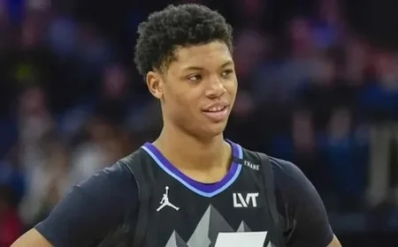 Ace Bailey Joins Jazz Starting Lineup for Chicago Showdown