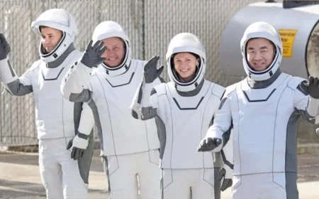 Astronauts Undock from ISS as NASA Prepares Their Earth Return