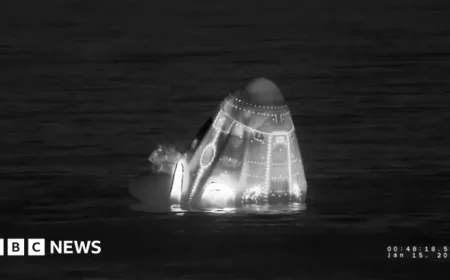 Astronauts Safely Splash Down After Space Station Medical Evacuation