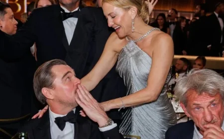 Leonardo DiCaprio Engages Teyana Taylor in Golden Globes Conversation