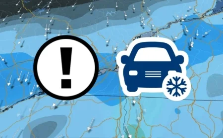 Heavy Snow and Plummeting Temperatures Cause Road Chaos