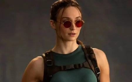 Sophie Turner Stars as Lara Croft