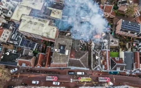 Major Fire in Utrecht: Emergency Hospital Activated amid Chaos
