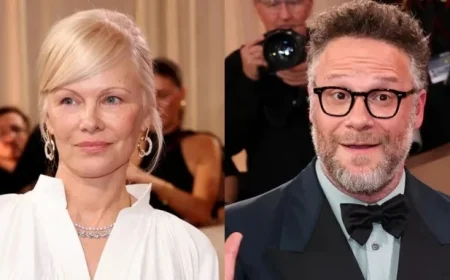 Pamela Anderson Reveals Awkward Moment with Seth Rogen at 2026 Golden Globes