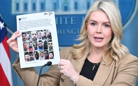 White House Press Secretary Labels Reporter as “Left-Wing Hack” in ICE Debate