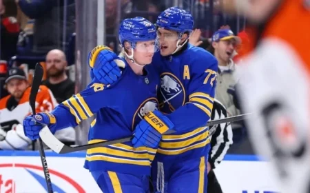 Dahlin Shines with Two Goals as Sabres Secure 14th Win in 16 Games