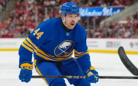 Sabres’ Josh Dunne Sidelined 4-6 Weeks Due to Injury