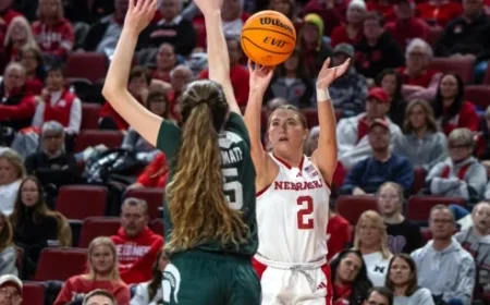 Huskers Aim to Upset No. 15 Spartans on the Road