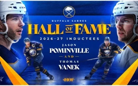 Pominville and Vanek Inducted into Sabres Hall of Fame in 2026-27