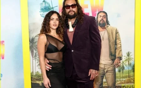 Adria Arjona Supports Jason Momoa at ‘The Wrecking Crew’ NYC Premiere