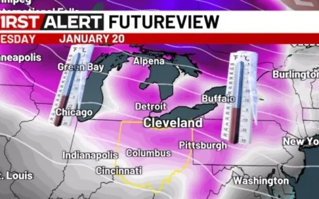 Extreme Cold Forecast: 19 First Alert Days for Monday and Tuesday