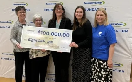 Consumers Energy Foundation Awards $100,000 Grant to EightCAP