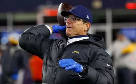 Chargers’ Jim Harbaugh Seeks Offensive Revamp Following OC Dismissal