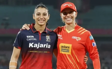 Gujarat Giants Bowl First Against RCB; Shivani Singh Debuts