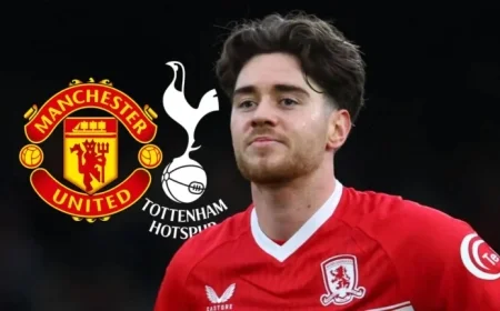 Middlesbrough Sets Record Fee for Star Targeted by Tottenham, Man Utd