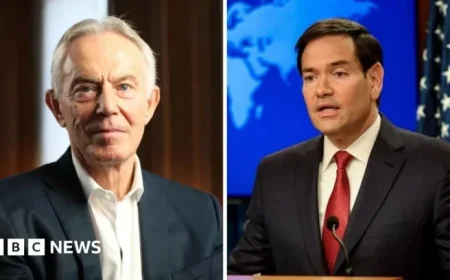 Blair, Rubio Join Gaza’s ‘Board of Peace’ Initiative