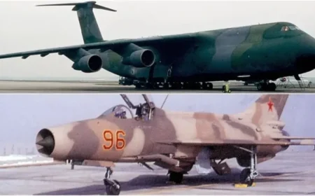 USAF C-5 Transports 4 New F-7s to Tonopah from Beijing