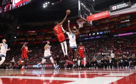 Kevin Durant’s Season-High 39 Leads Rockets to 110-105 Victory Over Wolves
