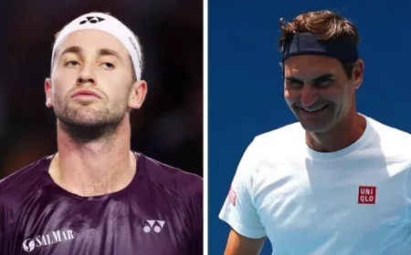 Federer Dominates AO Contender at 44