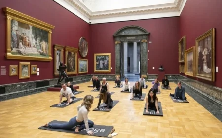 Renowned London Art Gallery Offers Free Yoga Classes in Exhibitions