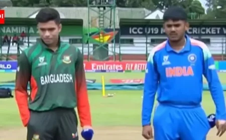 U-19 World Cup: India, Bangladesh Captains Avoid Handshake at Toss