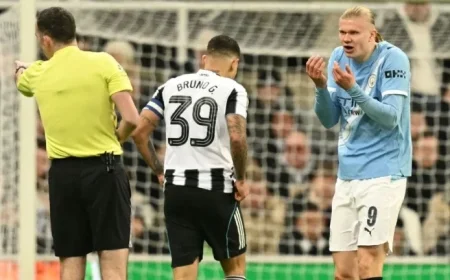 Pep Guardiola Criticizes Referees’ Handling of Erling Haaland at Man City