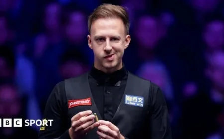 Live Masters Snooker: Judd Trump vs John Higgins Scores & Stream