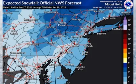 N.J. Faces Double Winter Storms: Up to 4 Inches of Snow Expected