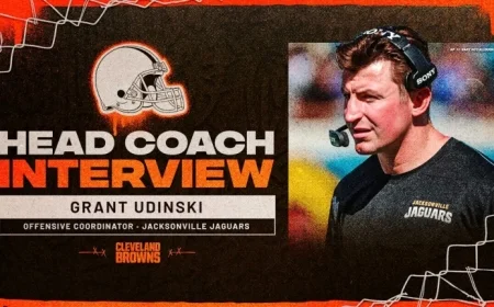 Browns Interview Jaguars’ Grant Udinski for Head Coach Role