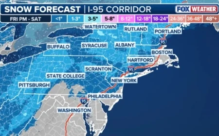 Snow Forecast Strengthens for NY and NJ This Weekend