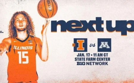 Illinois Faces Minnesota Saturday at State Farm Center