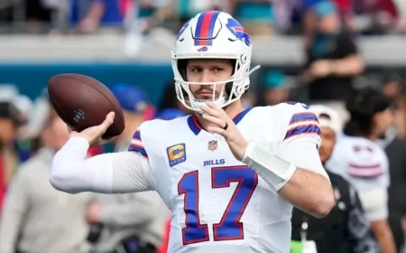 Josh Allen Responds to Viral Wife Photo in Broncos Gear