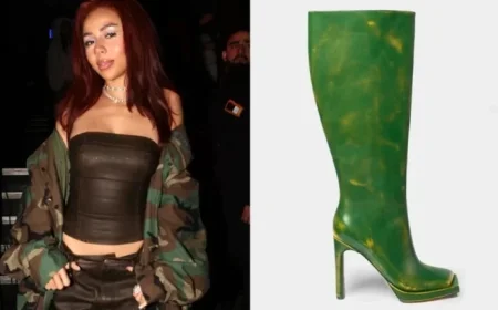 Mariah the Scientist Rocks Green Boots at Mars The Label’s 10th Party