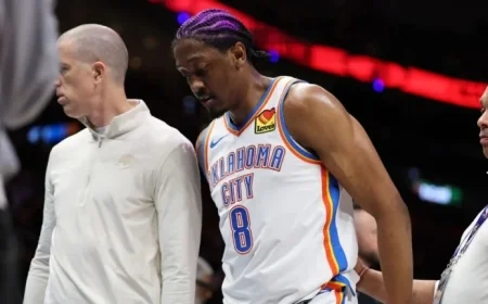 Thunder’s Jalen Williams Leaves Game Against Heat with Thigh Injury