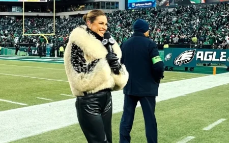 Erin Andrews’ Viral Fur Coat Captures Online Attention