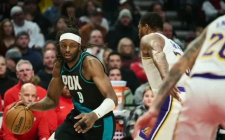 Portland Defeats Lakers in Home Victory