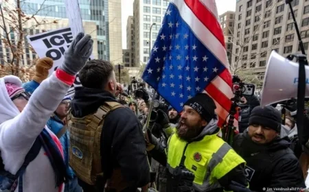 Minneapolis Protesters Confront Far-Right Group in Anti-ICE Rally
