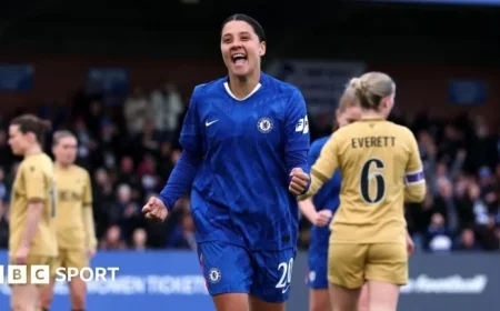 Sam Kerr Leads Chelsea Past Crystal Palace in Women’s FA Cup Victory