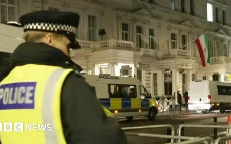 Iranian Embassy Protest Leads to Fourteen Arrests