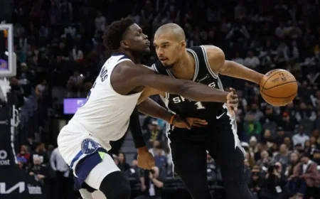 Spurs Edge Timberwolves in Thrilling Duel Between Edwards and Wembanyama