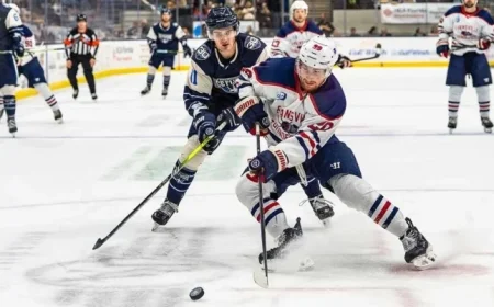Evansville Triumphs Over Ice Flyers on Wiener Dog Race Night