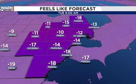 Metro Detroit Braces for Heavy Snow and Dangerous Wind Chills