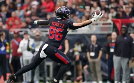 Texans’ TE Dalton Schultz Suffers Calf Injury in Playoff Against Patriots