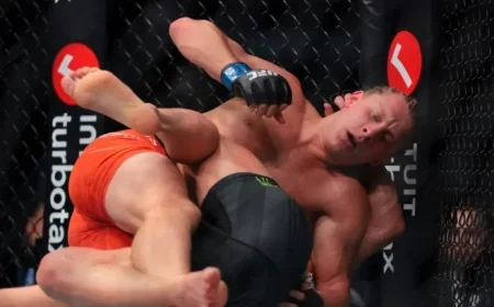 Paddy Pimblett TKOs Michael Chandler at UFC 324